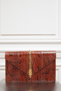 Клатч из кожи питона Sylvie 1969 Gucci