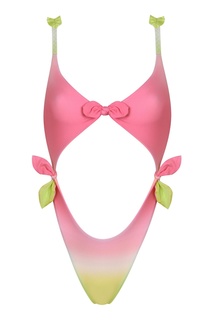 Розовый слитый купальник-трансформер с градиентом Nemi Agent Provocateur