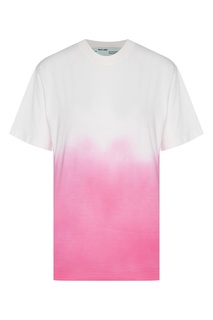 Белая футболка с эффектом деграде Off White