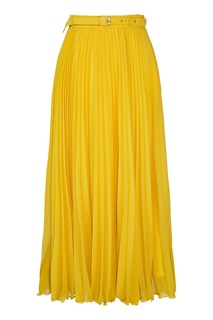 Желтая плиссированная юбка Laroom