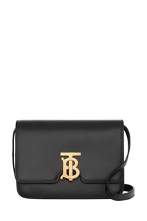 Черная кожаная сумка TB Burberry