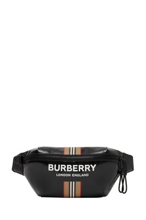 Лакированная поясная сумка Sonny с логотипом Burberry