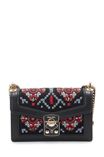 Текстильная сумка с вышивкой крестиком Miu Miu