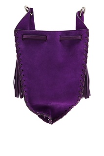 Фиолетовая кожаная сумка Isabel Marant
