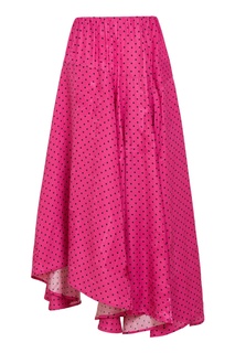 Розовая юбка в черный горох Balenciaga