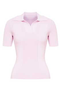 Трикотажное розовое поло La Maille Polo Jacquemus