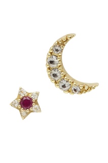 Серьги с рубином Elizabeth and James