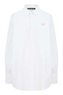 Белая рубашка оверсайз из хлопка Acne Studios
