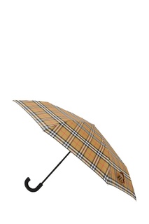 Бежевый зонт в клетку Vintage Check Burberry