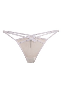 Белые трусы тонг с кристаллами Rubi Agent Provocateur