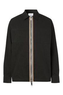 Черная куртка-рубашка на молнии Burberry
