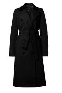 Черный тренч без рукавов со съемной подкладкой Burberry
