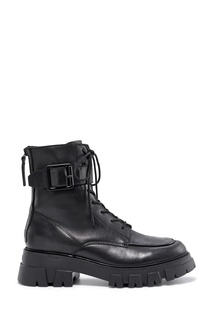 Черные кожаные ботинки Lindon Ash