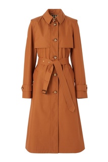 Тренч из габардина терракотового цвета Burberry
