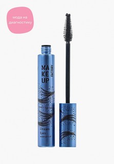 Тушь для ресниц Make Up Factory водостойкая с эффектом "кукольных" ресниц Dream Eyes waterproof т.01 черный, 12 мл