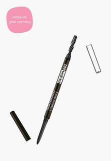 Карандаш для бровей Pupa HIGH DEFINITION EYEBROW PENCIL т.003 темно-коричневый, 0.09 г