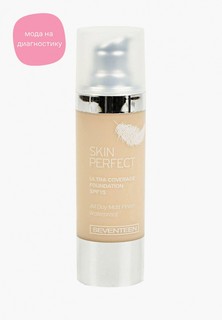 Тональный крем Seventeen Seventeen. SKlN PERFECT Ultra Coverage Foundation с матируюшим эффектом, водостойкий SPF15, тон.00, 30 мл