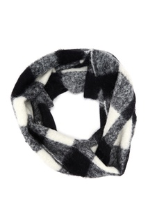 Клетчатый шарф из комбинированной шерсти Ami Paris