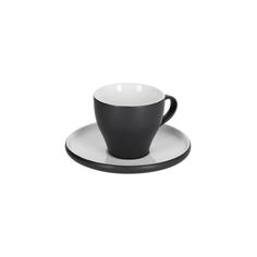 Кофейная чашка и блюдце sadashi (la forma) черный 8x7x8 см.