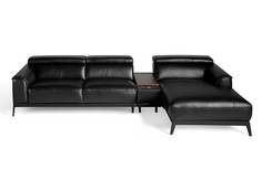 Угловой диван kf009-r (angel cerda) черный