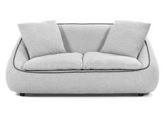 Диван двухместный safira (la forma) серый 160x75x107 см.