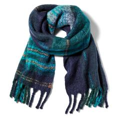 Шарфы Chunky Plaid Blanket Scarf With Fringe Timberland