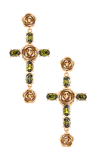 Серьги rosa cross - Joy Dravecky Jewelry