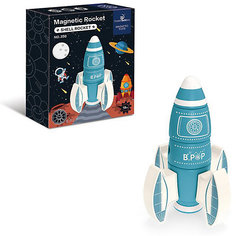 Конструктор магнитный Junfa Toys Ракета, 8 деталей