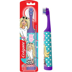 Электрическая зубная щетка Colgate Barbie супермягкая, на батарейках