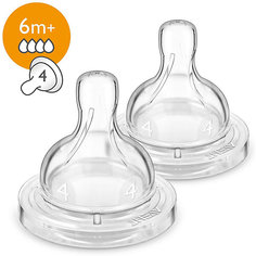 Соска Philips Avent Anti-colic быстрый поток с 6 мес, 2 шт