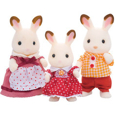 Игровой набор Sylvanian Families Семья Шоколадных кроликов, 3 фигурки Эпоха Чудес
