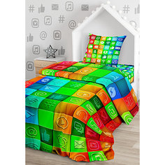 Комплект постельного белья Juno Социальные сети, 1,5-спальное