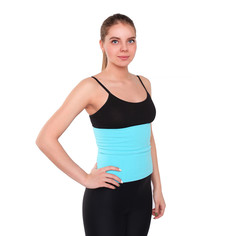 Пояс разогревочный флис 31х36см, размер l-xl, цвет голубой Grace Dance