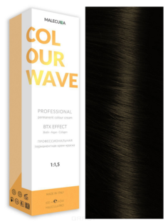 Domix, Профессиональная перманентная крем-краска Colour Wave, 100 мл (103 оттенка) 6.0 Intense Natural Dark Blond/Интенсивный Натуральный Темный Блонд Malecula