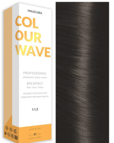 Domix, Профессиональная перманентная крем-краска Colour Wave, 100 мл (103 оттенка) 7.11 Intense Ash Natural Blond/Интенсивно-пепельный натуральный блондин Malecula