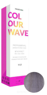 Domix, Профессиональная перманентная крем-краска Colour Wave, 100 мл (103 оттенка) 10.102 Platinum Metallic Violet Blond/Платиновый Блонд Металлик Фиолетовый Malecula