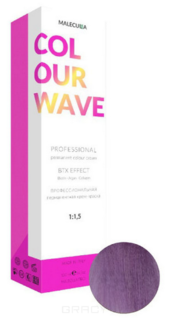 Domix, Профессиональная перманентная крем-краска Colour Wave, 100 мл (103 оттенка) 10.02 Platinum Violet Blond/Платиновый Фиолетовый Блонд Malecula