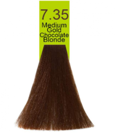 Domix, Краска для волос Oil Cream Color, 100 мл (97 тонов) 7.35 Средний золотистый шоколадный блондин