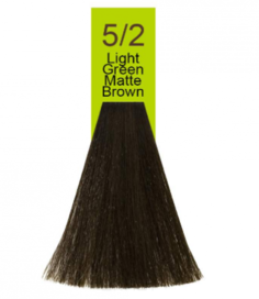 Domix, Краска для волос Oil Cream Color, 100 мл (97 тонов) 5/2 Светлый зелено-матовый каштановый