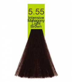 Domix, Краска для волос Oil Cream Color, 100 мл (97 тонов) 5.55 Яркий красное дерево светло каштановый