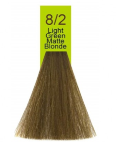 Domix, Краска для волос Oil Cream Color, 100 мл (97 тонов) 8/2 Светлый зеленый блондин