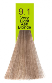 Domix, Краска для волос Oil Cream Color, 100 мл (97 тонов) 9.1 Очень светлый пепельный блондин