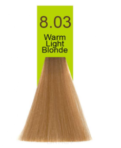 Domix, Краска для волос Oil Cream Color, 100 мл (97 тонов) 8.03 Светлый теплый блондин