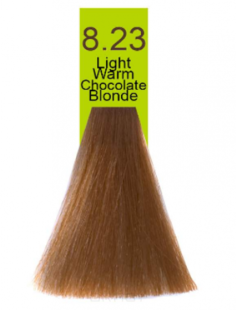 Domix, Краска для волос Oil Cream Color, 100 мл (97 тонов) 8.23 Светлый теплый шоколадный блондин