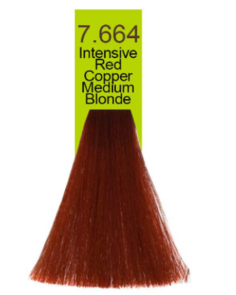Domix, Краска для волос Oil Cream Color, 100 мл (97 тонов) 7.664 Яркий красно-медный средний блондин