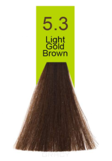 Domix, Краска для волос Oil Cream Color, 100 мл (97 тонов) 5.3 Светло золотистый каштановый