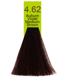 Domix, Краска для волос Oil Cream Color, 100 мл (97 тонов) 4.62 Красно-радужный средний каштановый