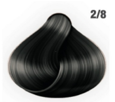 Domix, Стойкая краска для волос, 60 мл (92 тона) 2/8 Иссине-черный Awesome Colors