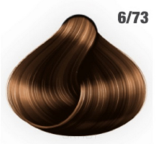 Domix, Стойкая краска для волос, 60 мл (92 тона) 6/73 Темно-русый коричнево-золотистый Awesome Colors