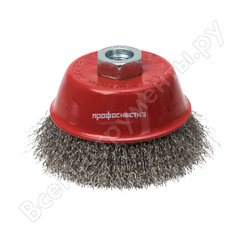 Щетка чашечная с гофрированной нержавеющей проволокой эксперт 507 (100 мм м14*2 мм) профоснастка 20801007